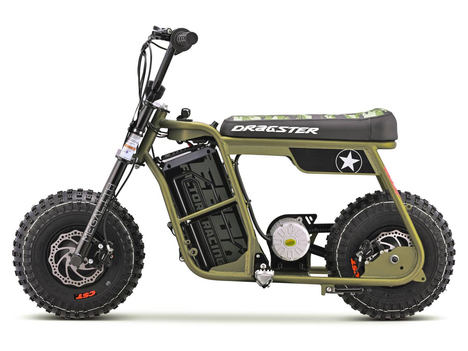 Order EBOX Dragster Electric Pit Bike - Khaki - Shipping Worldwide