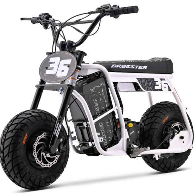 EBOX Dragster 60R White Electric Pit Bike – 53 MPH 67.2V New Mini Bike